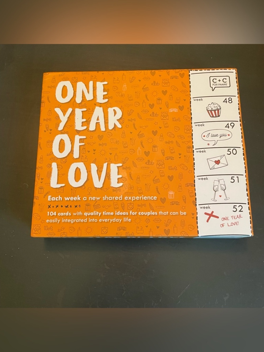 One Year of Love Card Deck game couples relationships home